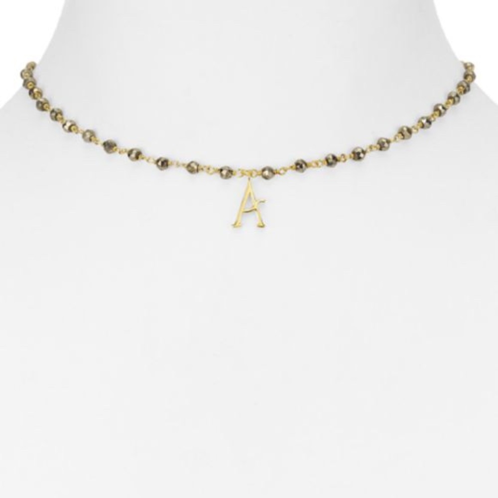 Ela Rae Natalie “A” Initial Pendant Necklace NWOT